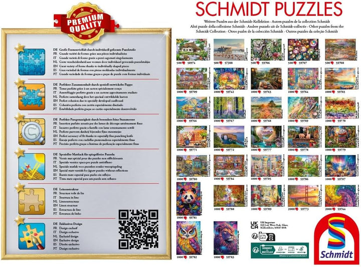 Schmidt Spiele 58288, Descoperă lumea, puzzle jigsaw 1000 piese Puzzle Naty Shop
