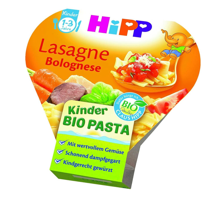 Legume de grădină hipp cu curcan și rozmarin, pachet de 6 (6 x 250 g) Mama si Copilul Naty Shop 6 x 250 grame Lasagne Bolognese