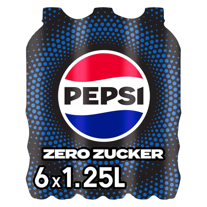 Pepsi Zero Sugar, Băutura răcoritoare fără zahăr, cola cofeinizată, set 6 x 1,25 litri Bauturi fara alcool Naty Shop