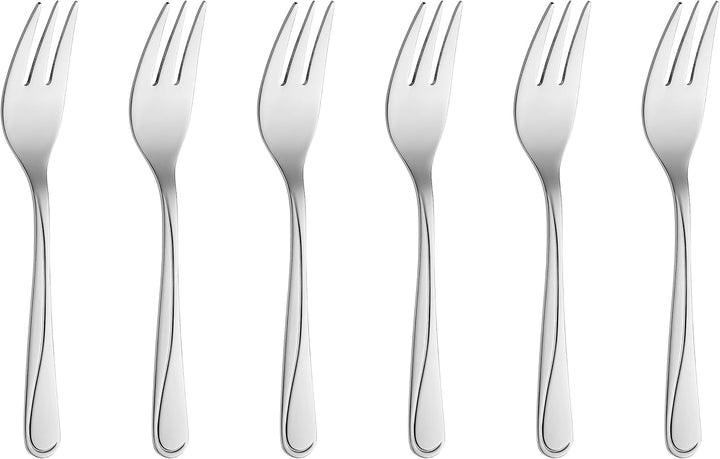 Gerlach Mango Besteck-Set 6 Personen Spülmaschinenfest Essbesteck Edelstahl Elegantes Besteck Messer Gabel Löffel Teelöffel Tafelbesteck Rostfrei 24 Stk, Silberglänzend Bucatarie Naty Shop Silberglänzend 6 El.
