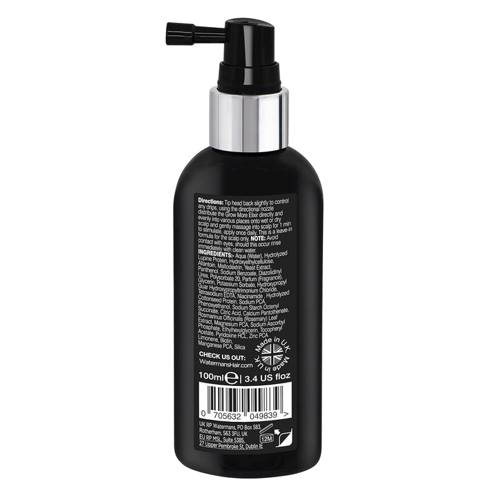 Watermans Grow More Elixir ser de creștere a părului - Întărește rădăcinile părului - Promovează creșterea părului - Pentru femei și bărbați Ingrijirea parului Naty Shop