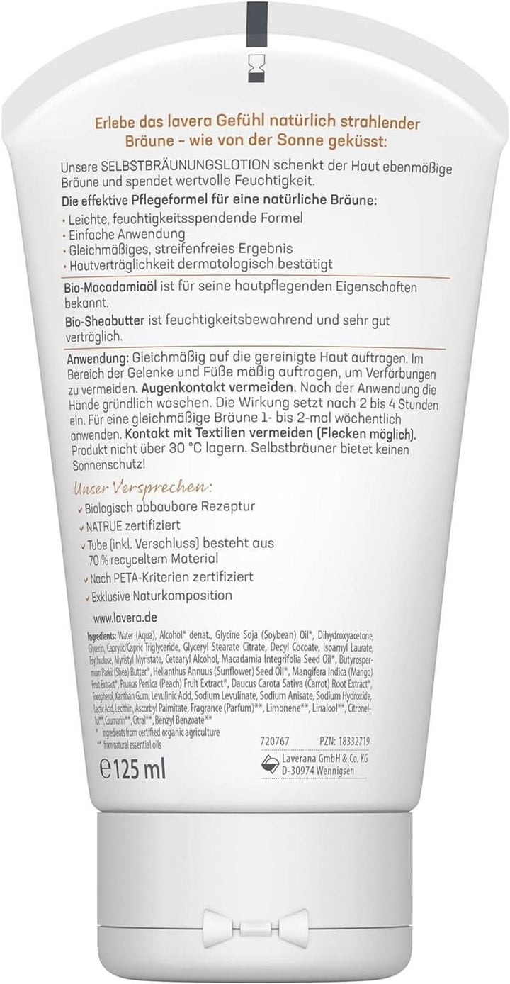 Lavera, loțiune autobronzantă corp, 125 ml Cosmetice si Infrumusetare Naty Shop