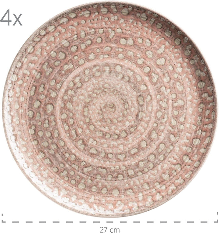 MÄSER 931743 Seria Spicy Market, Set de veselă pictată manual pentru 4 persoane cu design mediteranean vintage Seturi vesela masa Naty Shop