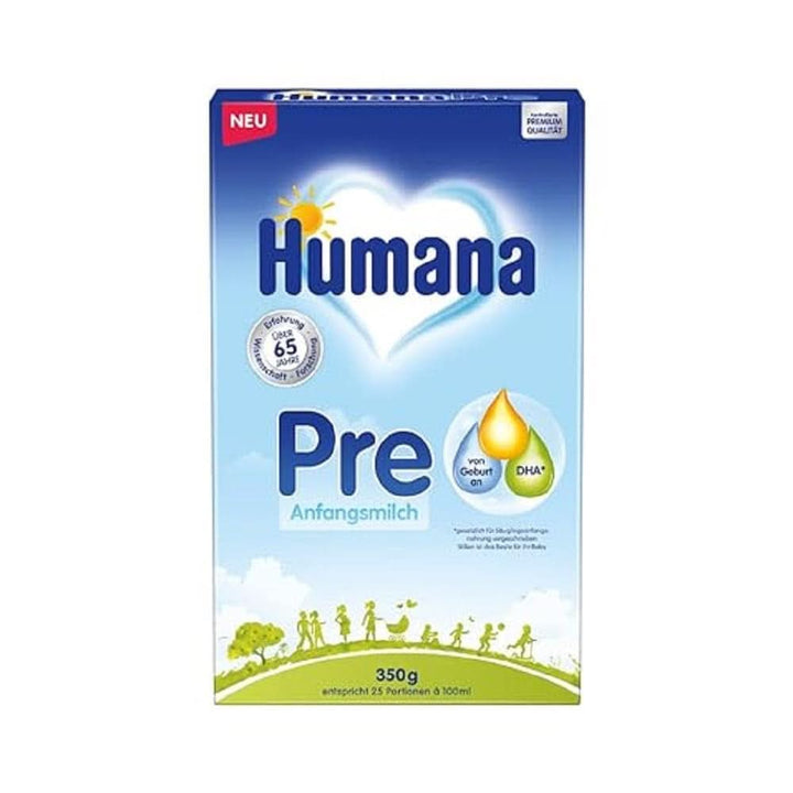 Lapte Humana Initial PRE, de la nastere, lapte praf pentru sugari, numai cu DHA si lactoza, 750 g Naty Shop 350 grame Lapte praf