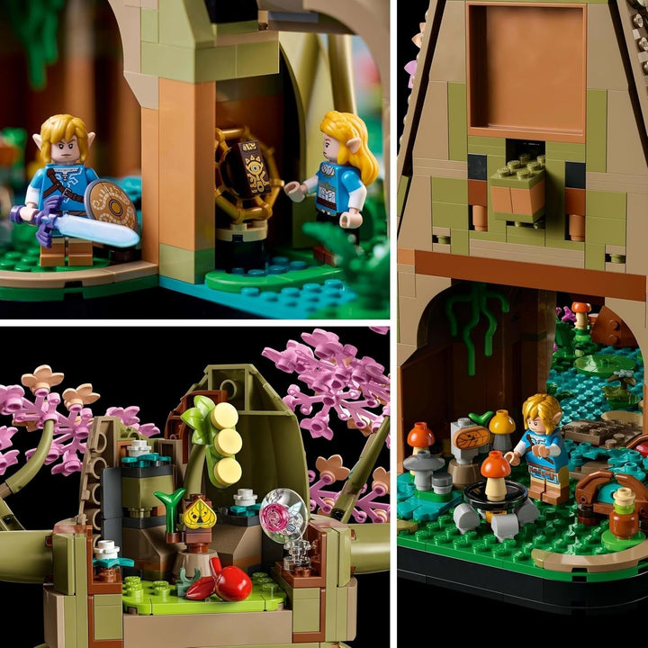 LEGO The Legend of Zelda Deku Tree 2-In-1 - piesă de colecție cu prințesa Zelda și 3 minifigurine Link - set de construcție pentru adulți și idee de cadou pentru fanii jocurilor video - 77092 Seturi de constructie Besuche den LEGO-Store