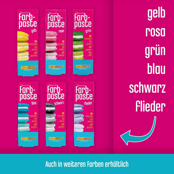 DECOCINO Colour Paste, 20 grame, ideal pentru colorarea prăjiturilor, fondantului și cremelor - fără azot și fără gluten Coloranti Alimentari Naty Shop