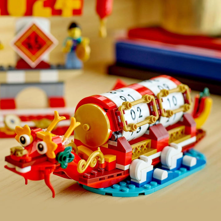 Calendar de vacanță LEGO, cadou de vacanță chineză pentru băieți și fete, set de construcție pentru Anul Nou Lunar, permite copiilor să se joace imaginativ, jucărie festivă, decorare de Anul Nou Chinezesc 40678 Seturi de constructie Besuche den LEGO-Store