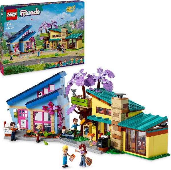 Casă de familie LEGO Friends Olly și Paisley, casă de păpuși cu figurine și accesorii, set cu casă cu două etaje și casă în copac, cadou creativ pentru fete și băieți cu vârsta de peste 7 ani 42620 Seturi de constructie Besuche den LEGO-Store Singur