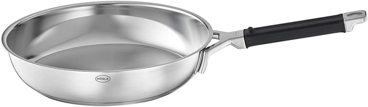 Tigaie RÖSLE SILENCE PRO, tigaie cu strat antiaderent premium Proresist rezistent la zgârieturi, mâner din silicon, inducție Oale si Tigai Naty Shop Oțel inoxidabil 28 Cm