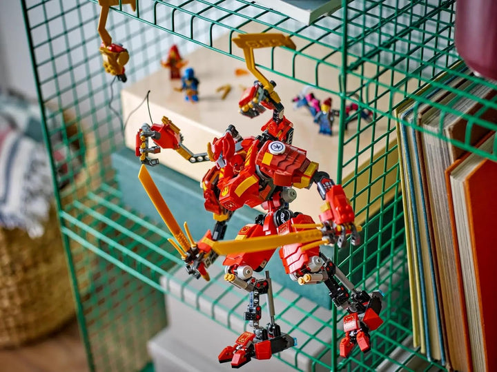 LEGO NINJAGO Kai's Ninja Climbing Mech Set, Jucărie Ninja cu figurină de acțiune construibilă și 4 mini figurine, set de aventură pentru copii, cadou de ziua de naștere pentru băieți și fete de 9 ani 71812 Seturi de constructie Besuche den LEGO-Store