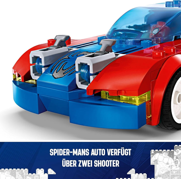 LEGO Marvel Spider-Man Race Car & Venom Green Goblin, jucărie Spidey pentru jocuri de rol cu figuri de supereroi și mașină construibilă, cadou pentru copii, băieți și fete de la 7 ani 76279 Seturi de constructie Besuche den LEGO-Store