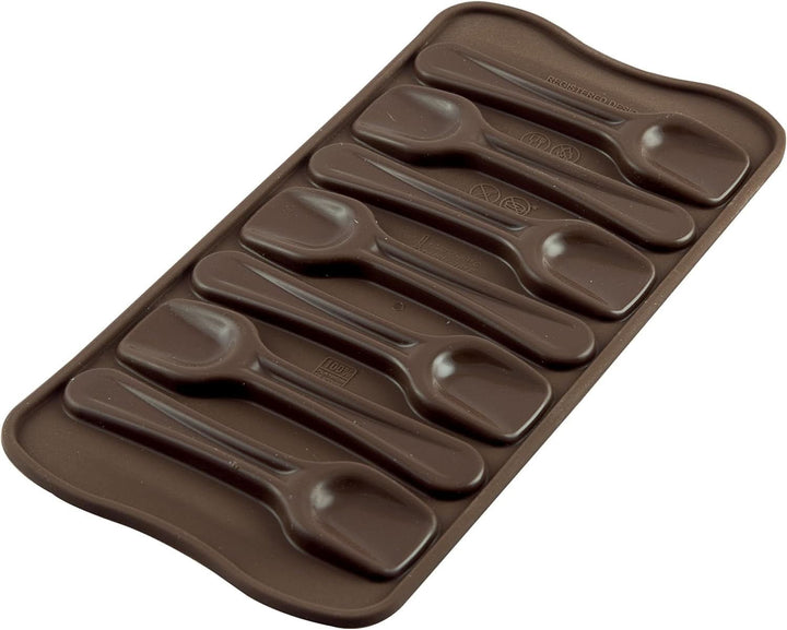 Silikomart 199194, pentru Praline din Ciocolata, motiv de Iarna Bucatarie Naty Shop Linguriță