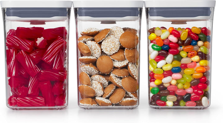 OXO 11236100V1UK Recipient pentru depozitarea alimentelor, plastic, transparent Cutii depozitare alimente Naty Shop Set
