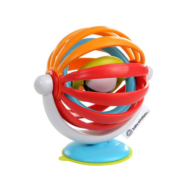 Baby Einstein, jucărie cu rotiță lipicioasă, perfectă pentru călătorii sau deplasări, bază absorbantă pentru fixarea pe suprafețe netede ,1 bucată (pachet de 1) Jucarii Bebe Naty Shop Baby Einstein Sticky Spinner 1 bucată (pachet de 1)