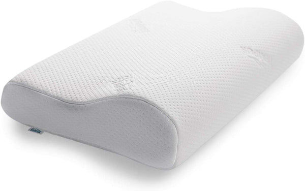 TEMPUR Original Sleeping Pillow Memory Foam, Pernă ergonomică de susținere a gâtului pentru cei care dorm lateral și pe spate, Fermă, M (50 X 31 X 10/7 Cm), Alb Perne ortopedice cervicale Naty Shop Singur M (50 X 31 X 10/7 Cm)
