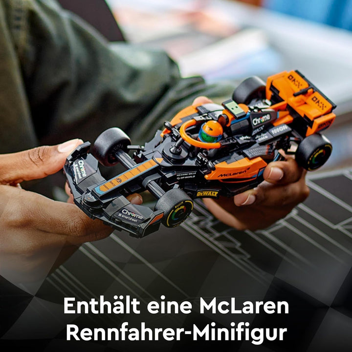 LEGO Speed Champions Mclaren Formula 1 mașină de curse 2023, jucărie pentru copii cu vârsta de peste 9 ani, băieți și fete cărora le place să se joace independent, model de vehicul construibil, decor pentru camera copiilor 76919 Seturi de constructie Besuche den LEGO-Store