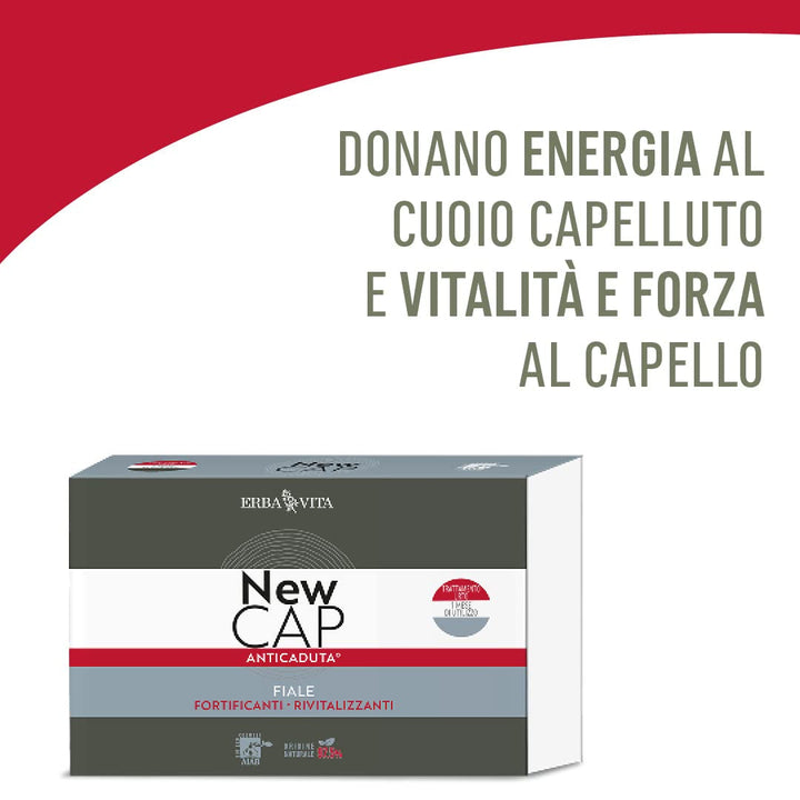 Newcap Anti-Fall Ampoules Produs cosmetic pentru părul slab, 12 fiole Ingrijire par Naty Shop
