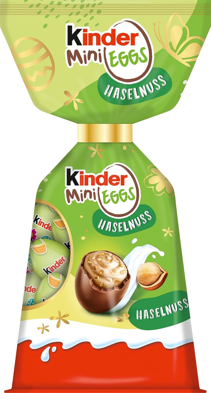 Ferrero Kinder Mix Osternest ,143 G, Verschiedene Minis & Hohlfiguren, Ostern , Ideal Als Geschenk Naty Shop Haselnuss 85Gr