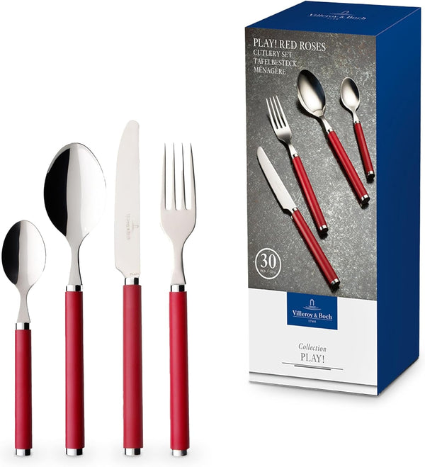 Villeroy & Boch - Play! Red Roses set tacâmuri 30 piese Bucatarie Naty Shop