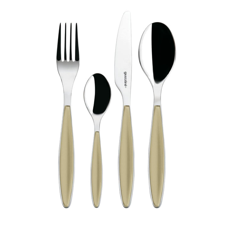Guzzini - Feeling, set tacâmuri 24 piese - Culoare nisip Bucatarie Naty Shop