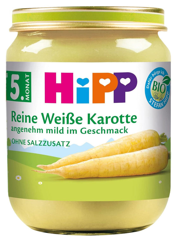 Hipp, piure de morcov alb, bio, set 6 x 125 grame Mama si Copilul Naty Shop
