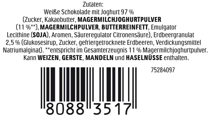 Ferrero Osterhase | 75 G | Weiße Joghurtschokolade Mit Fruchtigen Erdbeercrisps | Ostern | Osterhase | Geschenk Aus Schokolade in Hasenform Naty Shop