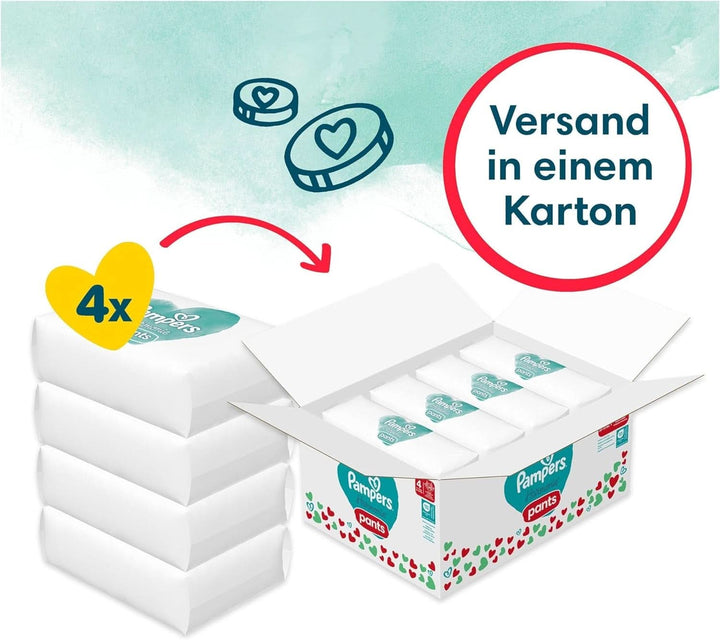 Pampers Harmonie scutece Pants Baby, mărimea 4 (9Kg-15Kg), 168 scutece Mama si Copilul Naty Shop