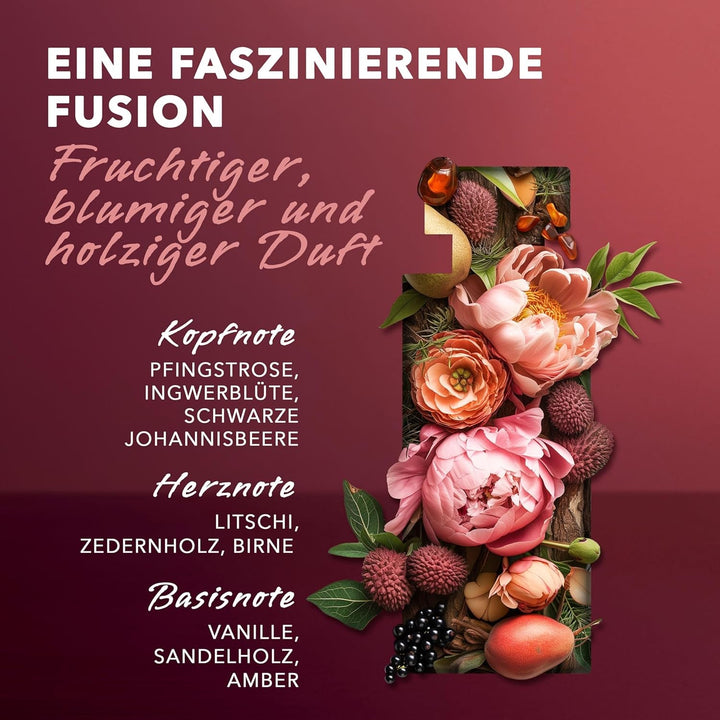 MEXX BLACK Woman Eau De Parfum, parfum captivant, intens cu note fructate pentru femei senzuale, 30ml