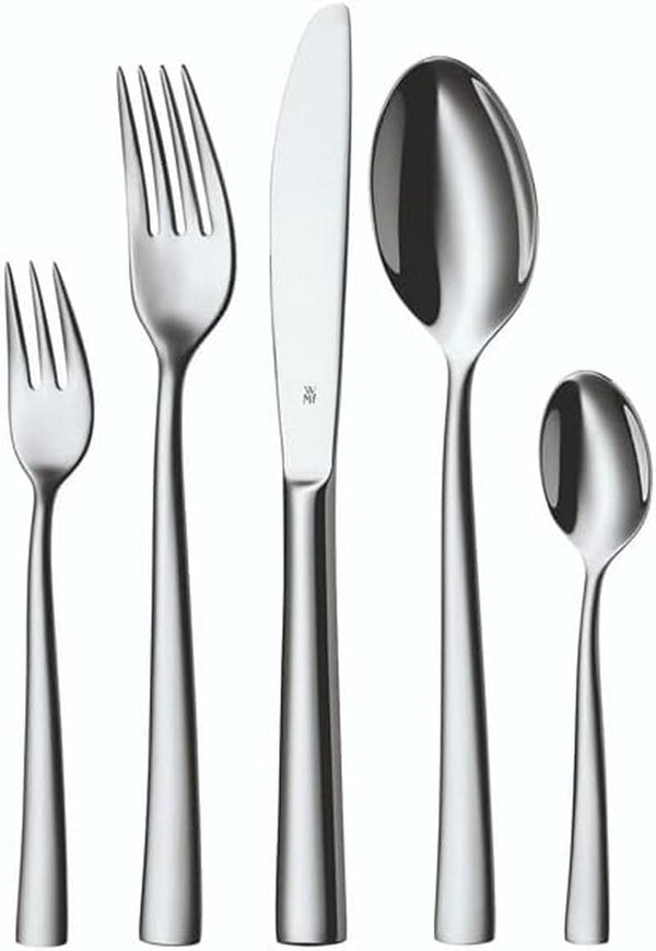 WMF Philadelphia set de tacâmuri pentru 12 persoane, 60 de piese, cuțite monobloc, oțel inoxidabil Cromargan Bucatarie Naty Shop
