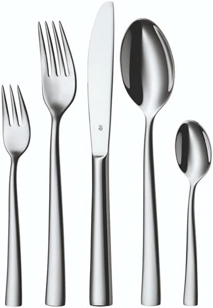WMF Philadelphia set de tacâmuri pentru 12 persoane, 60 de piese, cuțite monobloc, oțel inoxidabil Cromargan Bucatarie Naty Shop