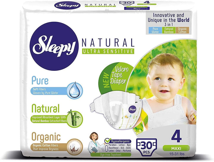 SOHO, Scutece pentru copii, fabricate din bumbac organic și extract de bambus, confort și senzatie de uscat Mama si Copilul Naty Shop 4