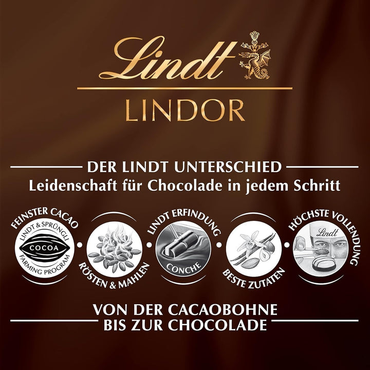 Sfere LINDOR de ciocolată Lindt 70 % cacao ciocolată neagră Bomboane de Ciocolata Naty Shop