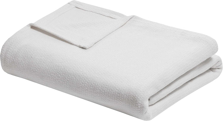 Madison Park Freshspun Wicker Pătură de bumbac Twin Grey Paturi si Cuverturi Madison Park Culoare crem Rege