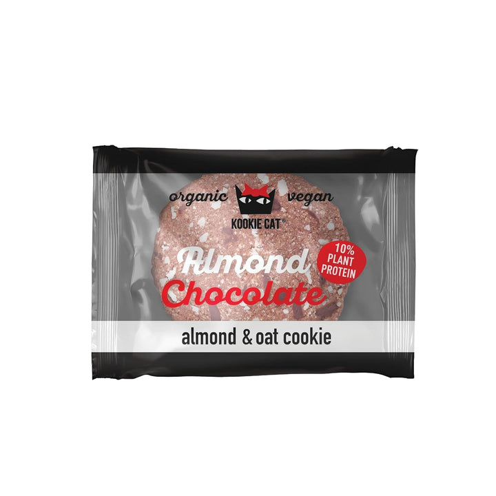 Migdale și Ciocolată - Fursecuri Vegane Ambalate Individual, Fără Gluten, Fără Soia, Organice, Migdale și Ovăz - Pachet Multiplu de 12 x 50g (Pachet de 2)