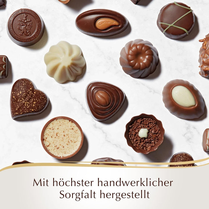 Lindt - Praline Hochfein, 20 de praline în 11 sortimente delicioase cu și fără alcool, 200 grame Naty Shop