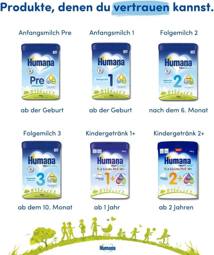 Lapte de continuare Humana PROBALANCE 2, după luna a 6-a, 750 grame Mama si Copilul Naty Shop