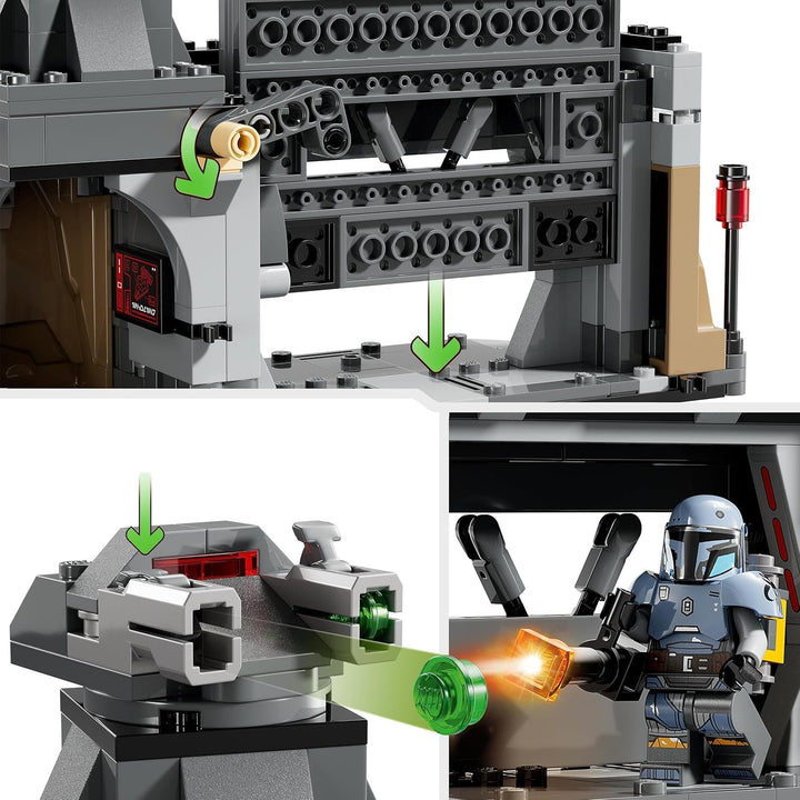 LEGO Star Wars: Duelul Mandalorian între Paz Vizsla și Moff Gideon, jucărie de construcție de colecție pentru copii, idee de cadou pentru băieți și fete creative cu vârsta de peste 7 ani, jucărie Mandalorian 75386 Seturi de constructie Besuche den LEGO-Store