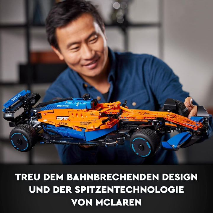 Lego Technic Mclaren Formula 1 Racing Car - Model F1 pentru adulți cu motor V6 și direcție - Cadou pentru fanii și colecționarii sporturilor cu motor - 42141 Seturi de constructie Besuche den LEGO-Store