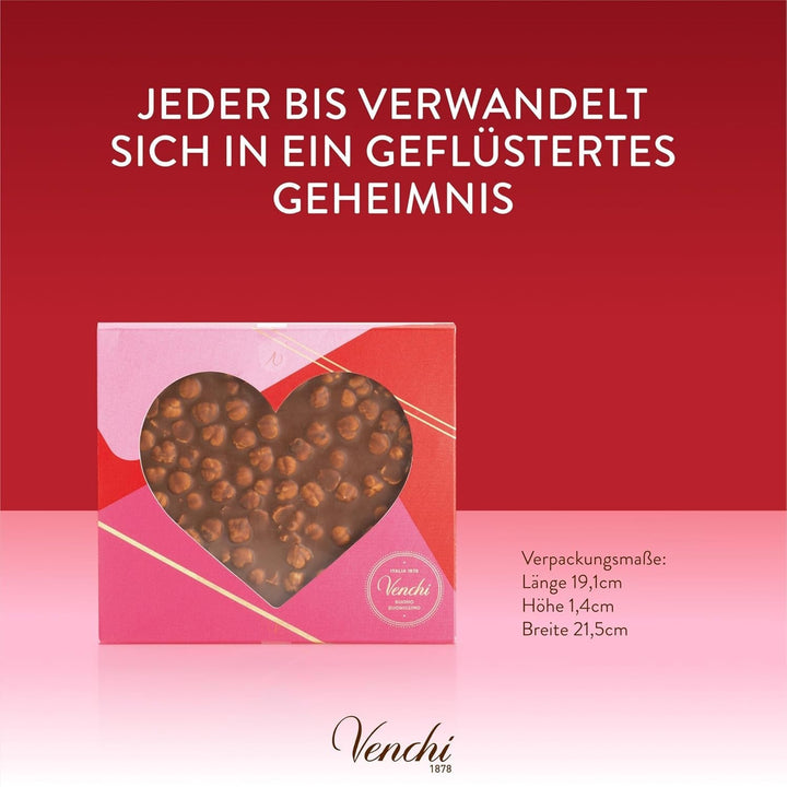 Venchi – Brutto&Buono, Ciocolata cu Lapte, Fara Gluten, Colectie de Ziua Indragostitilor, 300 grame Bomboane de Ciocolata Naty Shop
