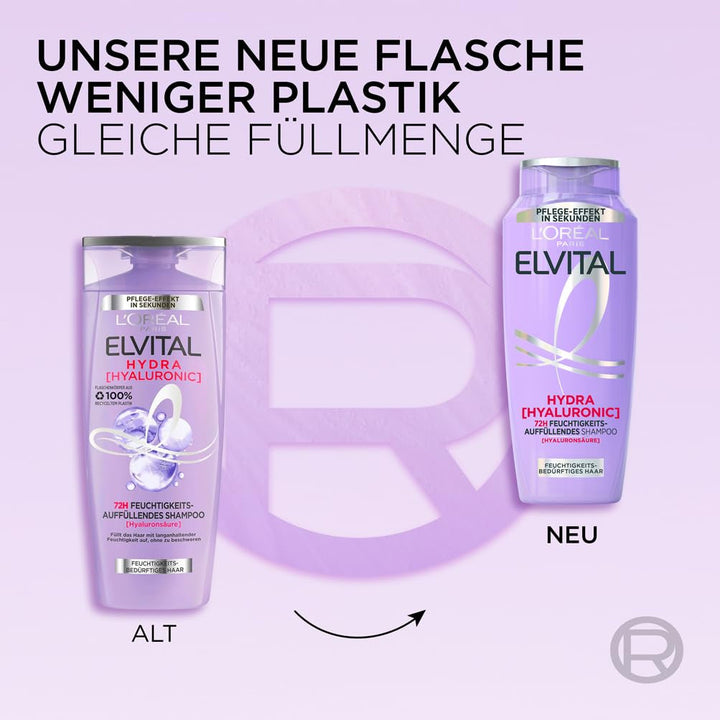 L'Oréal Paris, Șampon hidratant XXL pentru păr strălucitor Duș și baie L'Oréal Paris