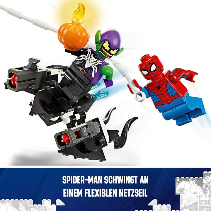 LEGO Marvel Spider-Man Race Car & Venom Green Goblin, jucărie Spidey pentru jocuri de rol cu figuri de supereroi și mașină construibilă, cadou pentru copii, băieți și fete de la 7 ani 76279 Seturi de constructie Besuche den LEGO-Store