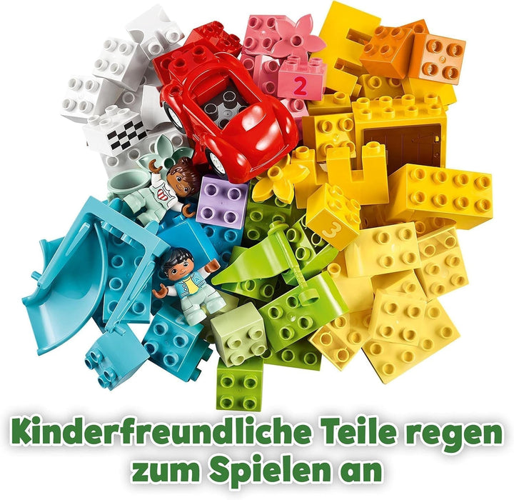LEGO 10914 DUPLO Deluxe Brick Box, jucărie educativă cu cărămizi și cutie de depozitare, cutie creativă pentru bebeluși și copii mici de la 1,5 la 3 ani, set cadou Seturi de constructie Besuche den LEGO-Store
