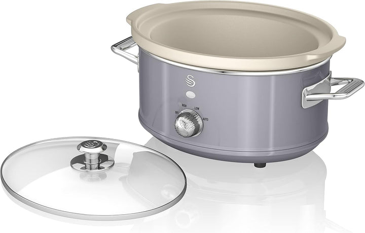 Swan Retro SF17021GRNEW Slow Cooker 3.5 litri, 200 W Slow Cooker Naty Shop