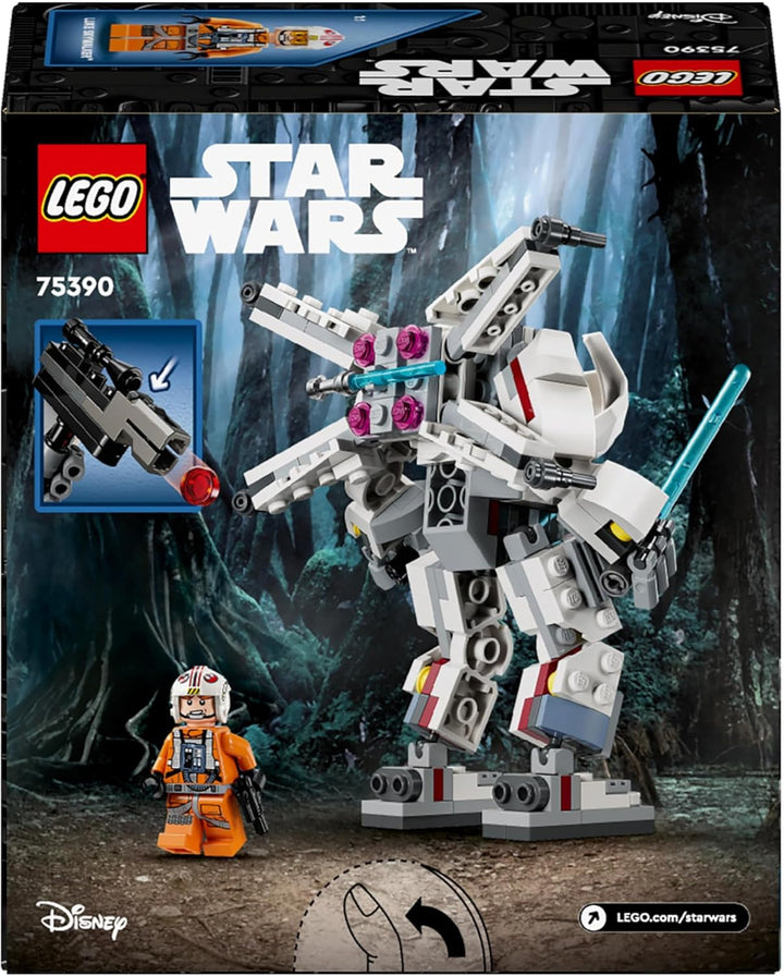LEGO Star Wars X-Wing Mech al lui Luke Skywalker, cărămizi de jucărie de colecționat, aventură de acțiune, idee de cadou pentru băieți și fete creative cu vârsta de 6+ 75390 Seturi de constructie Besuche den LEGO-Store