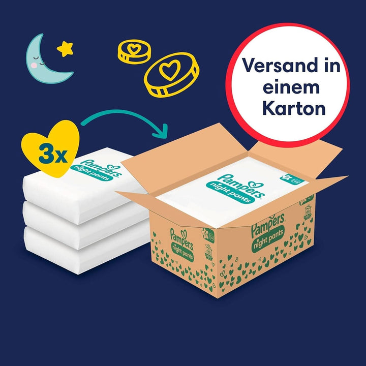 Pampers Night Nappies Pants, pantalonii pentru scutece oferă protecție suplimentară pentru întreaga noapte Mama si Copilul Naty Shop