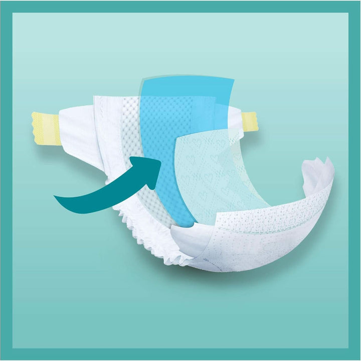 Pampers (versiunea clasica), scutece pentru bebeluși mărimea 4+ (10-15 kg), 100 buc Mama si Copilul Naty Shop