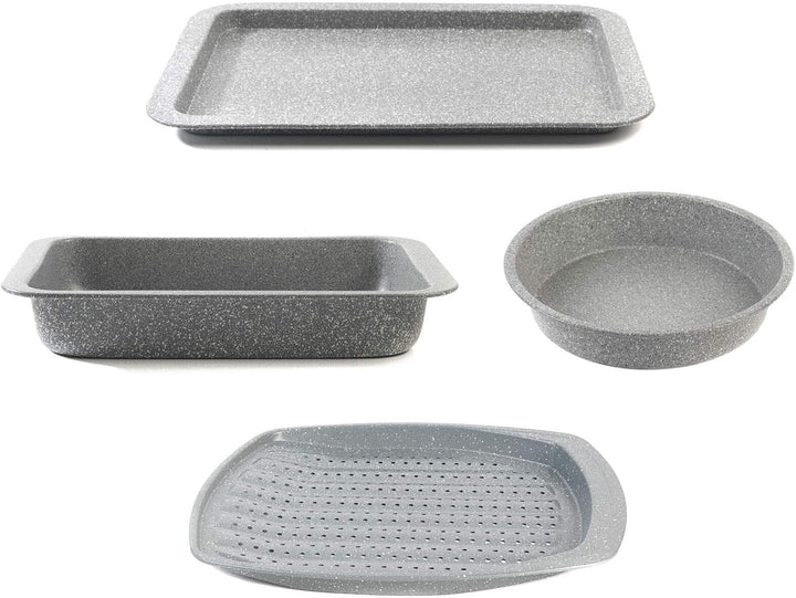 Salter, tavi de copt, diverse forme si marimi, gri Matrite si tavi pentru copt Naty Shop Set 4 tavi