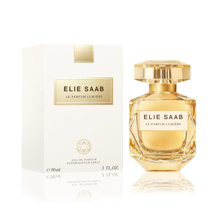 Elie Saab Le Parfum Lumière 30 ml – Apă de parfum pentru femei – Parfum floral lemnos – Note uimitoare de ylang ylang, iasomie și lemn de chihlimbar – Sticlă transparentă