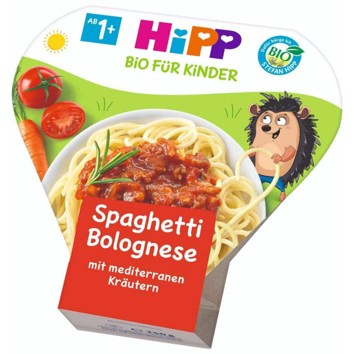 Legume de grădină hipp cu curcan și rozmarin, pachet de 6 (6 x 250 g) Mama si Copilul Naty Shop 6 x 250 grame Spaghetti Bolognese