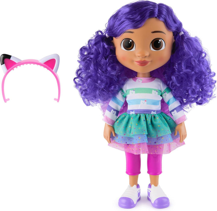 Casa de păpuși Gabby™S, petrecere interactivă Gabby, păpușă mare de 33 cm cu efecte de zgomot și urechi de pisică reversibile, vârsta 3+ Papusi Naty Shop